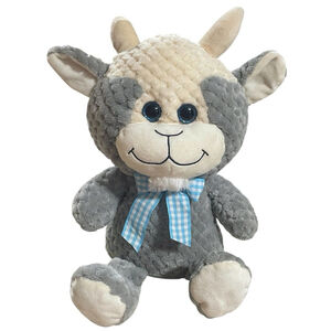 Kellytoy Billy Goat Plush Stuffed Animal Waffle Weave Blue Glitter Eyes 2017 14”